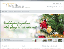 Tablet Screenshot of fidelitas.si
