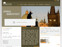 Tablet Screenshot of fidelitas.cz
